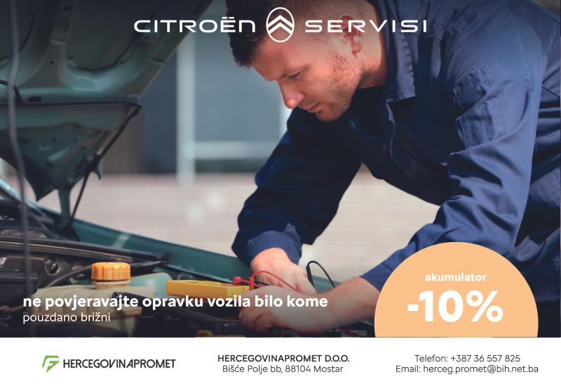 Citroen, Akumulatori -10% - Zima je sve bliže, iz autokuće Hercegovinapromet sjajna ponuda stiže